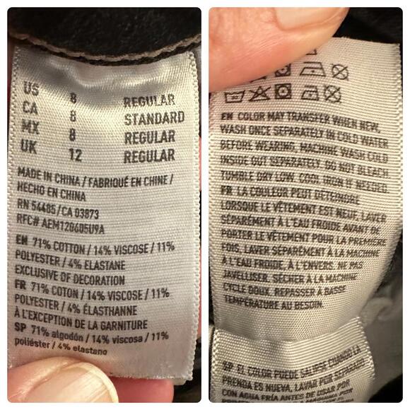 American Eagle High-Rise Jegging Crop Jeans Women’s 8 - Picture 8 of 9